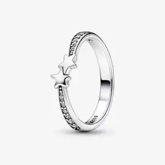 Pandora Shooting stars sparkling ring offer