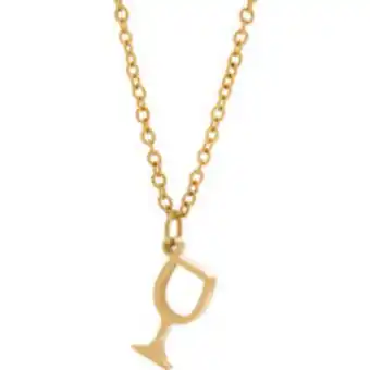 TK Maxx 18ct gold plated partner in wine necklace offer