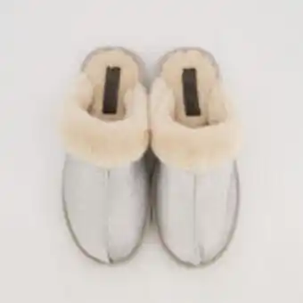 TK Maxx Silver tone glitter effect slippers offer