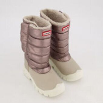 TK Maxx Silver tone padded snow boots offer