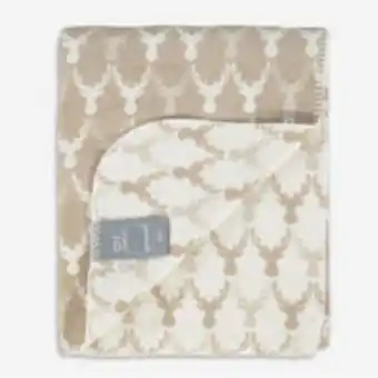 TK Maxx Taupe & white reindeer throw 140x180cm offer