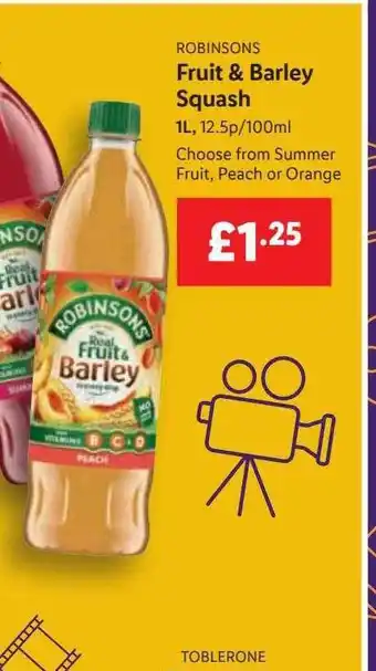 Lidl Robinsons fruit & barley squash offer