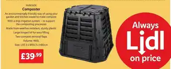 Lidl Parkside composter offer