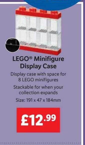 Lidl Lego minifigure display case offer