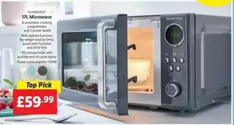 Lidl Silvercrest 17l microwave offer