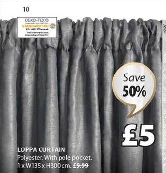 JYSK Loppa curtain offer