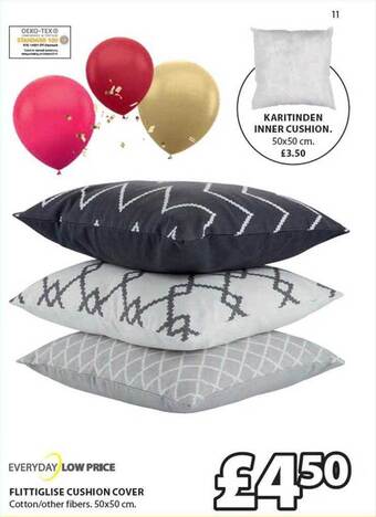 JYSK Flittiglise cushion cover offer