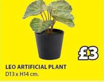 JYSK Leo artificial plant offer