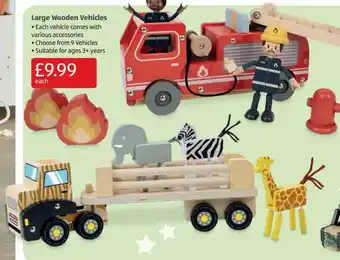 Aldi Large wooden vehicles offer
