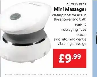 Lidl Silvercrest mini massager offer