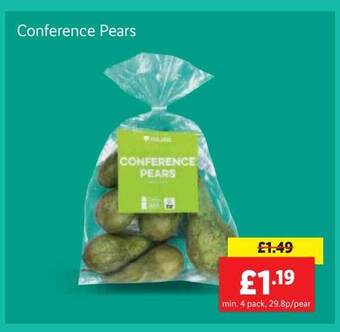 Lidl Conference pears offer