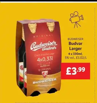 Lidl Budweiser budvar larger offer