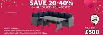 JYSK Ullehuse lounge set offer