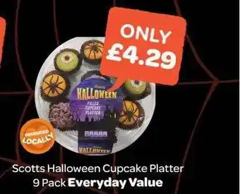 Spar Scotts halloween cupcake platter offer