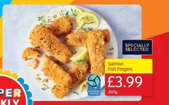 Aldi Salmon fish fingers offer