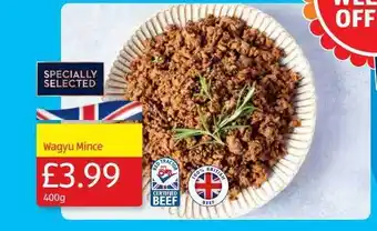 Aldi Wagyu mince offer