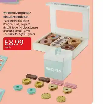 Aldi Wooden doughnut-biscuit-cookie set offer