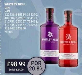 Bestway Whitley neill gin offer