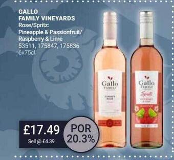 Bestway Gallo family vineyards offer