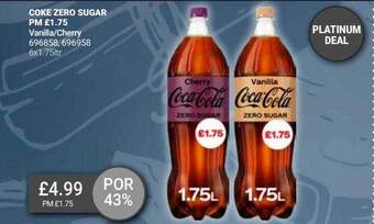 Bestway Coke zero sugar offer