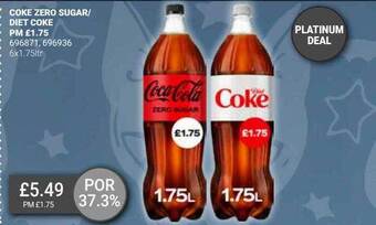 Bestway Coke zero sugar diet coke offer