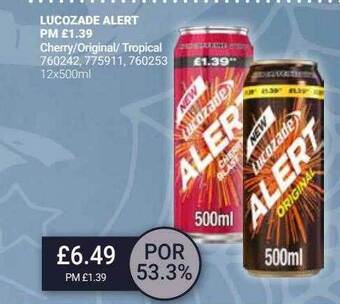 Bestway Lucozade alert offer