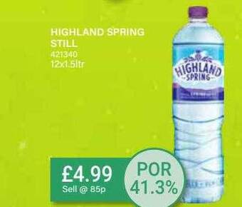 Bestway Highland spring still offer