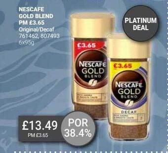 Bestway Nescafe gold blend original-decaf offer
