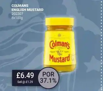 Bestway Colmans english mustard offer