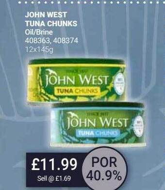 Bestway John west tuna chunks offer
