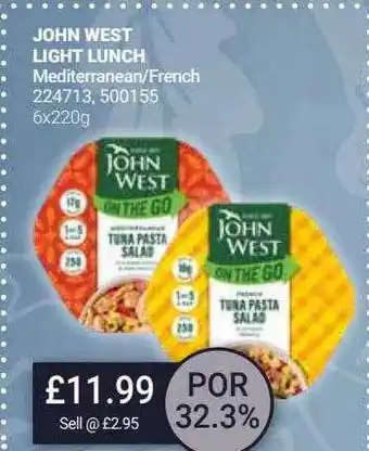 Bestway John west light lunch offer