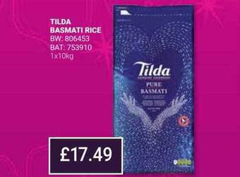 Bestway Tilda basmati rice offer