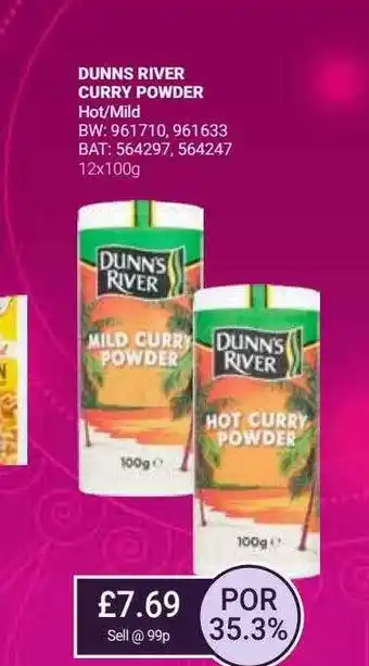 Bestway Dunns river curry powder offer