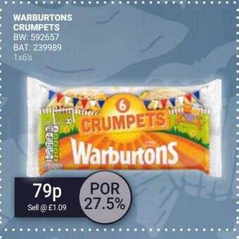 Bestway Warburtons crumpets offer