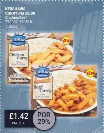Bestway Kershaws curry offer