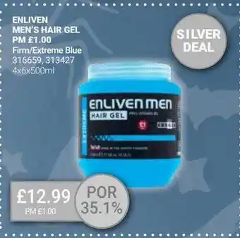 Bestway Enliven men's hair gel offer