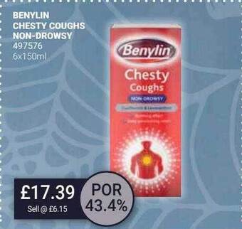 Bestway Benylin chesty coughs non-drowsy offer