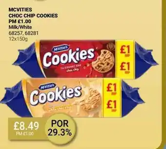 Bestway Mcvities choc chip cookies offer