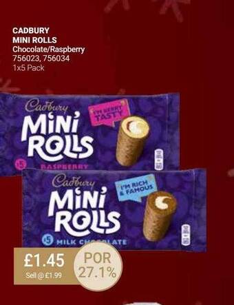 Bestway Cadbury mini rolls offer