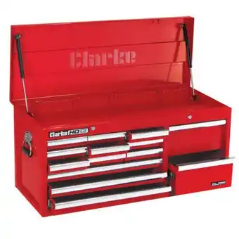 Machine Mart Clarke cbb224c extra large hd plus 14 drawer tool chest offer