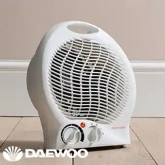 Home Bargains Daewoo: 2000w upright fan heater offer