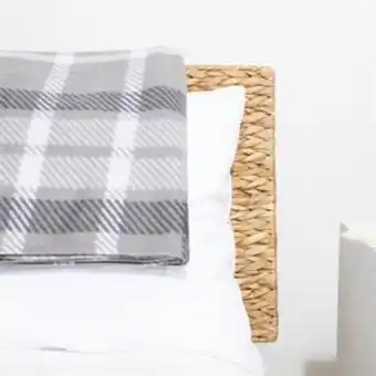 Home Bargains Home collections: printed fleece throw - grey offer