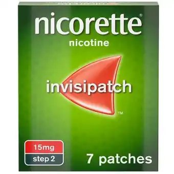 Lloyds Pharmacy Nicorette® step 2 invisi 15mg patch, 7 nicotine patches (stop smoking aid) offer