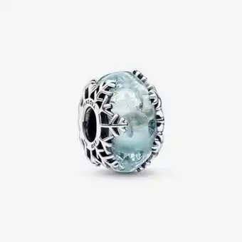 Pandora Winter blue snowflake murano charm offer