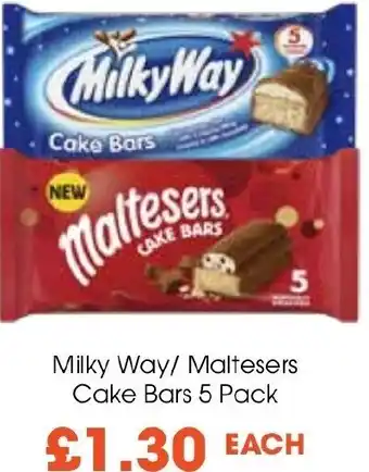 Centra Milky Way/Maltesers Cake Bars 5 Pack offer