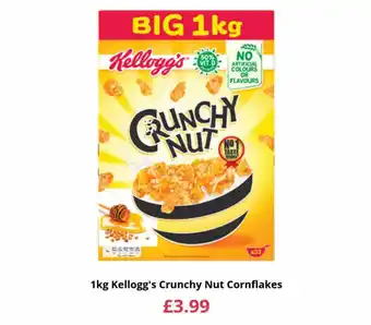 Farmfoods 1 kg kellogg's crunchy nut cornflakes offer