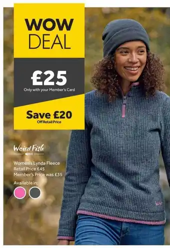 GO Outdoors Weird fish women's lynda fleece offer