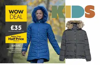 GO Outdoors Regatta great outdoors kids parkes and fabriza jacket offer