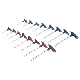 Euro Car Parts Sealey ak7147 t-handle trx-star & hex key set 16pc offer