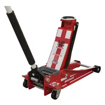 Euro Car Parts Sealey trolley jack 2.25tonne low entry rocket lift england flag design offer
